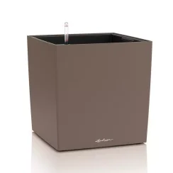 Lechuza CUBE Color 40 samozavlažovací květináč muškátový oříšek kompletní set