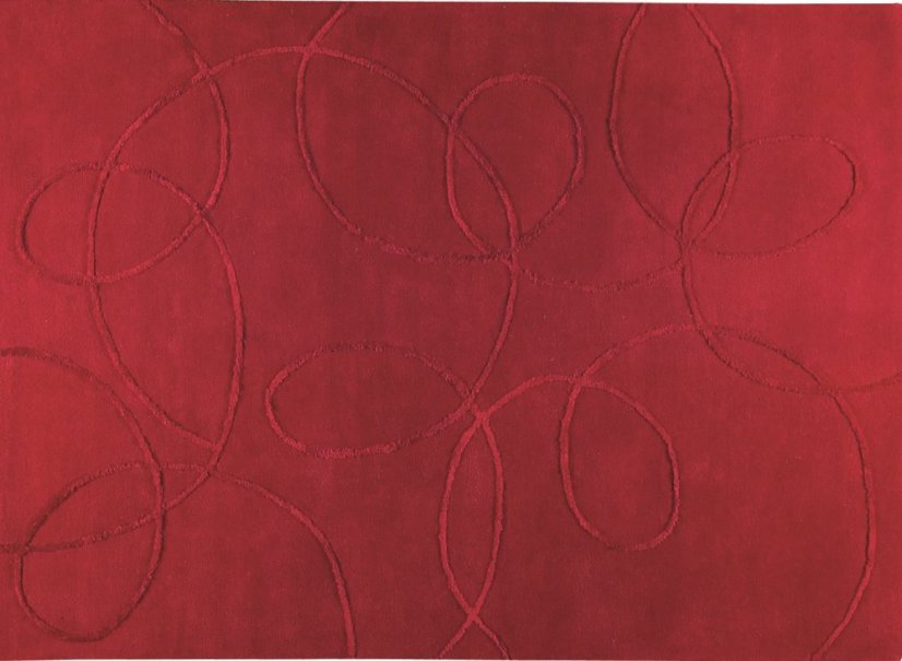 Ručně vyráběný kusový koberec MADRID 200 x 300 cm - Barva: Červená