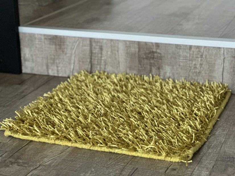 Ručně vyráběný kusový koberec SHAGGY MD 50 x 50 cm - Barva: Červená