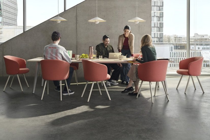 Vitra Mikado Armchair designové židle - Typy čalounění Mikado Armchair: Látka Nubia