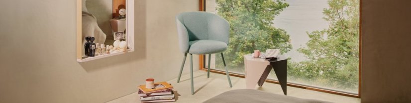 Vitra Mikado Armchair designové židle - Typy čalounění Mikado Armchair: Látka Nubia