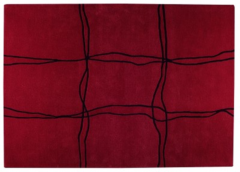 Ručně vyráběný kusový koberec AMSTERDAM 140 x 200 cm - Barva: Červená