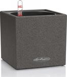 Lechuza CANTO STONE SQUARE 14 samozavlažovací květináč černá kompletní set