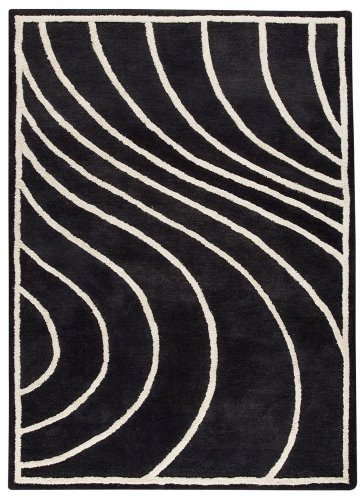 Ručně vyráběný kusový koberec LAKE PLACID 170 x 240 cm - Barva: Uhlová