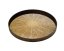 Ethnicraft kulatý podnos Tray skleněný Bronze L