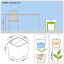 Lechuza CUBE COTTAGE 40 samozavlažovací květináč granitová kompletní set