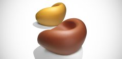Lounge křeslo Lovely by Parri Design žluté