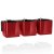 Lechuza CUBE GLOSSY GREEN WALL HOME WALL KIT samozavlažovací květináč scarlet kompletní set