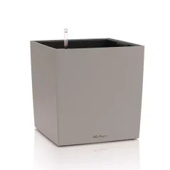 Lechuza CUBE Color 40 samozavlažovací květináč pískově hnědá kompletní set