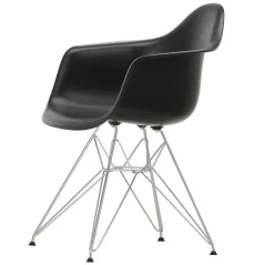 Vitra Eames Plastic Armchair DAR Deep black