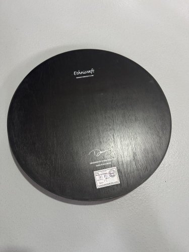 Ethnicraft kulatý podnos Tray skleněný Bronze S