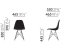 Eames Plastic Side Chair DSR white/chrome