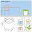 Lechuza CUBE COTTAGE 50 samozavlažovací květináč granitový kompletní set