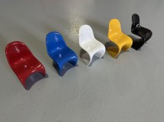 Vitra Panton Chairs Set of 5 Miniatury