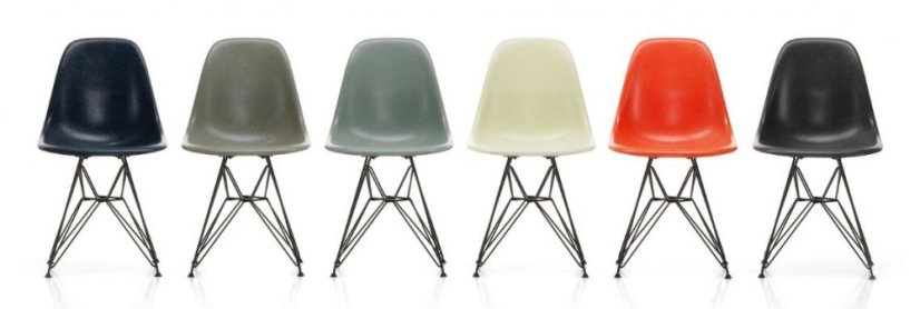 Eames Fibreglass Side Chair DSR