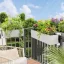Samozavlažovací truhlík Lechuza BALCONERA STONE 40 grafitová kompletní set