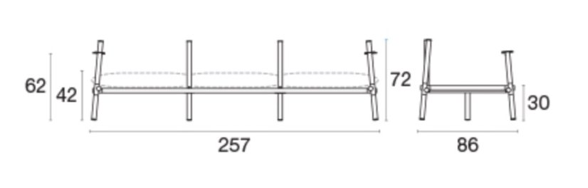Emu Terramare 3-sedadlová zahradní pohovka