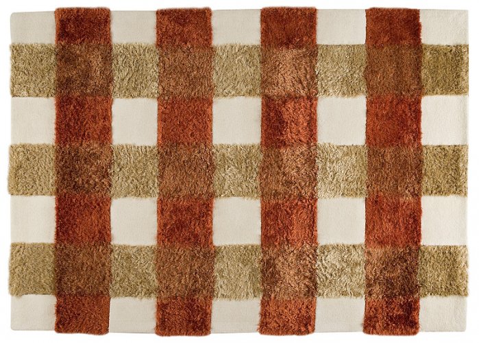Ručně vyráběný kusový koberec KENT 140 x 200 cm - Barva: Bílá / khaki
