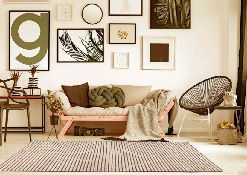 Ručně vyráběný kusový koberec GOA 140 x 200 cm - Barva: Šedá