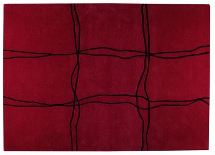 Ručně vyráběný kusový koberec AMSTERDAM 140 x 200 cm - Barva: Červená