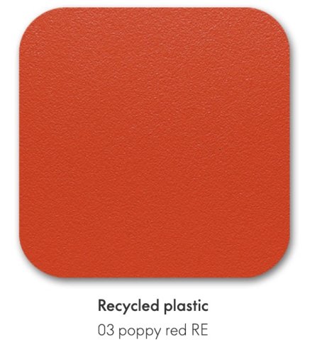 Vzorky Plastics RE Vitra Eames Chair - Barva: Poppy Red RE