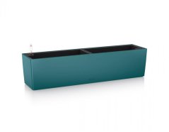 Samozavlažovací truhlík Lechuza BALCONERA COLOR 80 petrolejová modrá kompletní set
