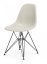 Eames Fibreglass Side Chair DSR - Vitra Eames Fibreglass Chair: cream