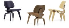 Vitra Plywood Group black pigmented walnut LCW